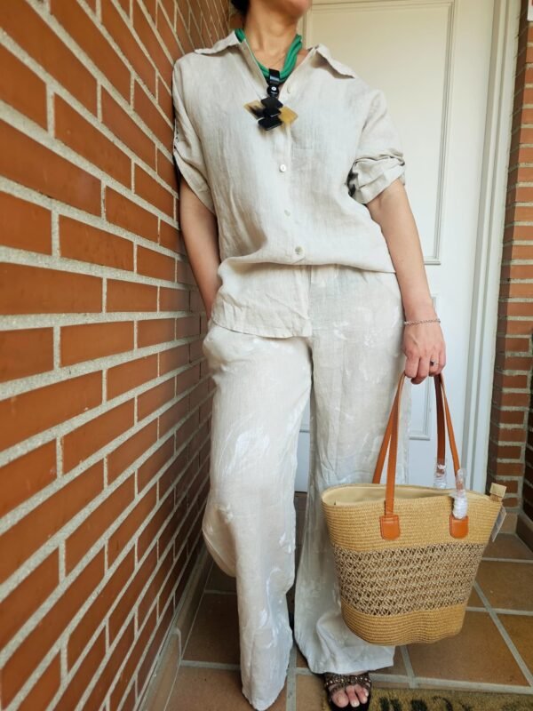 conjunto de lino 100 %