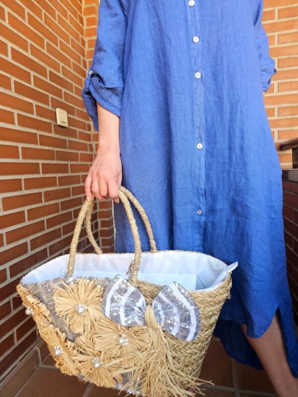 vestido lino 100%
