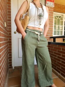 pantalon de lino 100%