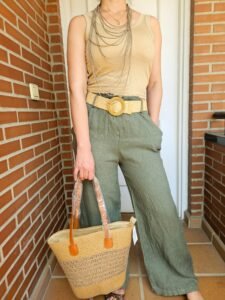 pantalon lino 100%
