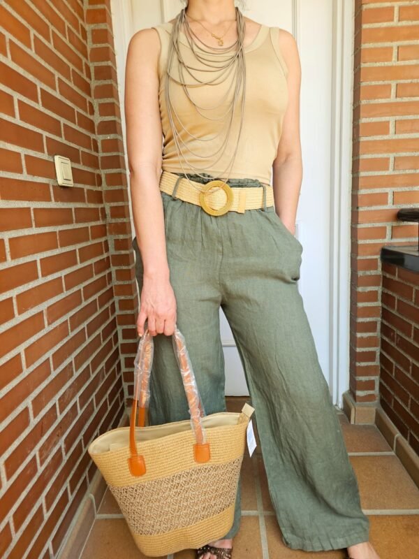 pantalon lino 100%