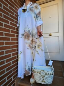 vestido de lino puro