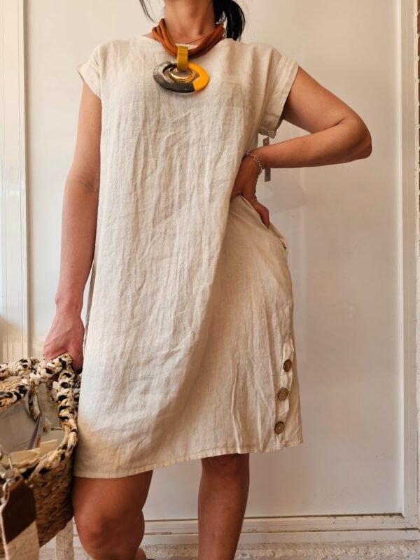 vestido de lino