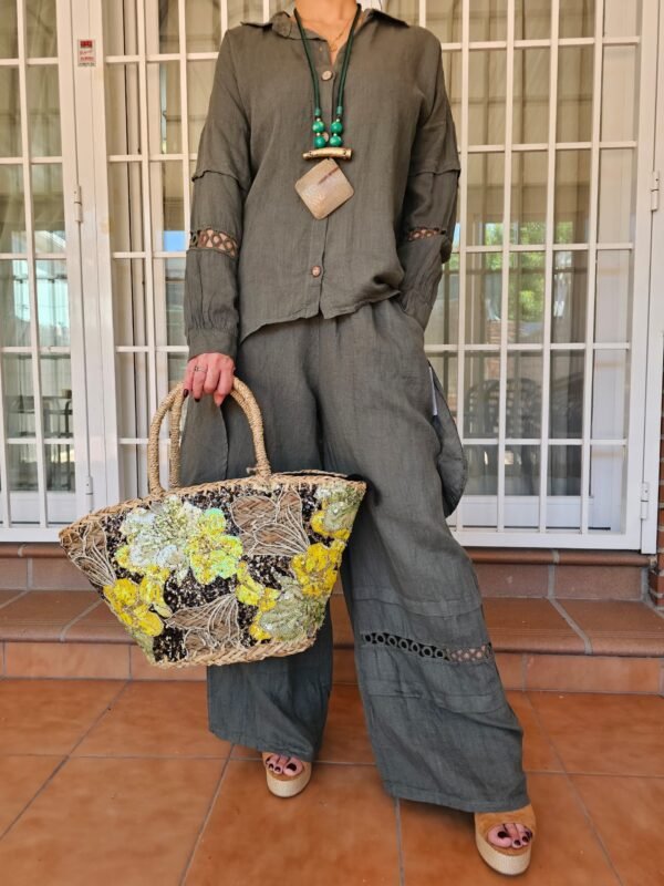 conjunto de lino 100%