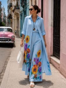 conjunto de lino puro 100 %