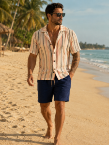 camisa y chort lino