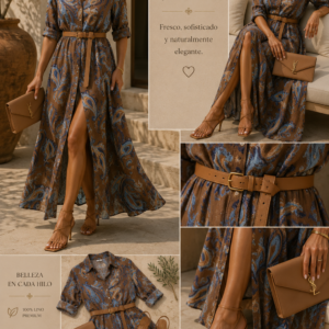 vestidos de lino puro
