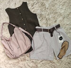 chort y blusa de lino