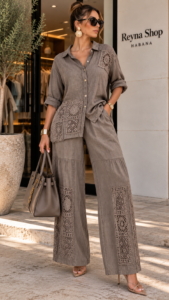 conjunto lino puro
